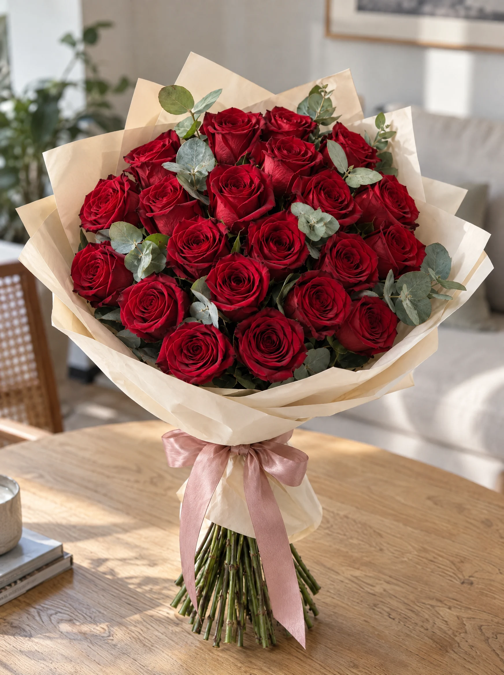 Romantik Kırmızı Gül Buketi — görsel 5